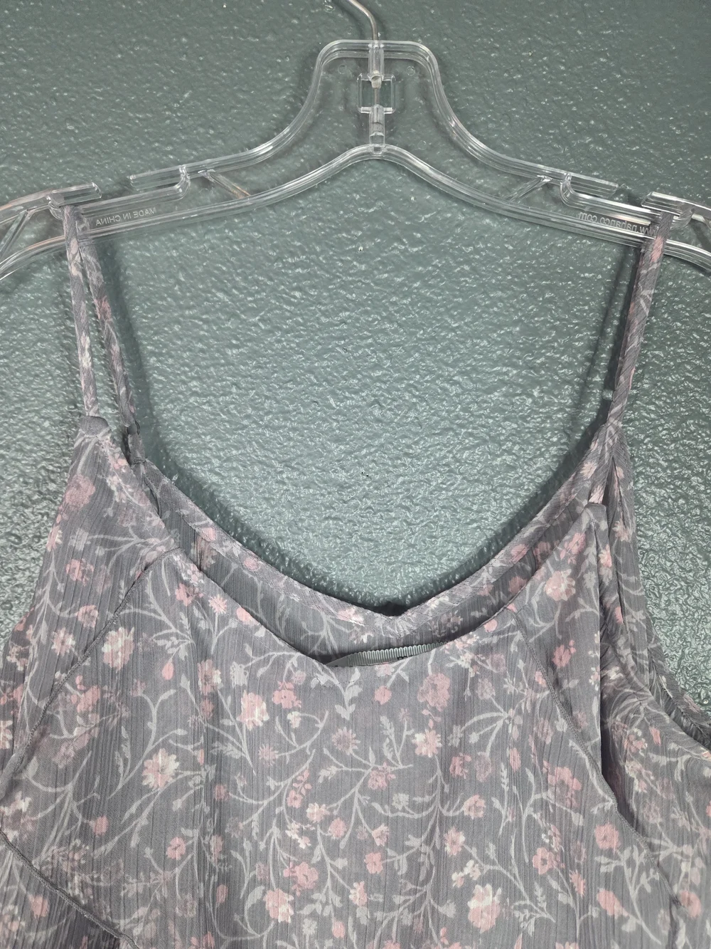 Maurices Womens Sz Large Tiered Tank Top Cami Ruffle Boho Cottage Core Romantic - Picture 7 of 10